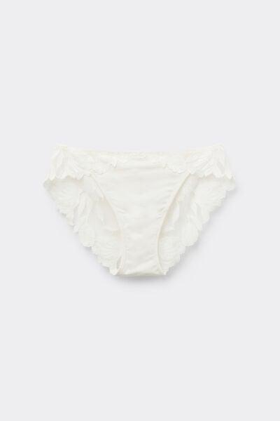 White All About Flowers Embroidered Slip, Powder White, large image number 3