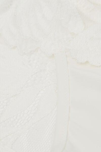 White All About Flowers Embroidered Slip, Powder White, large image number 4