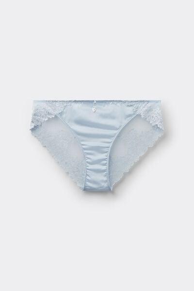 Blue Silky Flowers Lace Knickers, 5601_060K, large image number 3