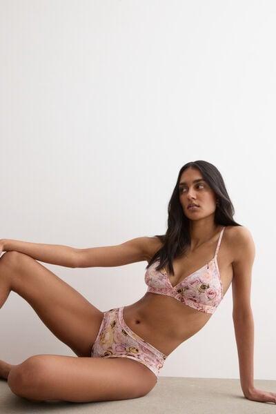 Pink I Bloom For You Fresh Bamboo Knickers, 5601_062K, large image number 0