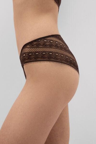 Mocha Brown Get Noticed Knickers, 5601_705J, large image number 5