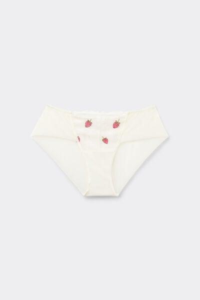White Sweet As A Berry Knickers, Powder White, large image number 3