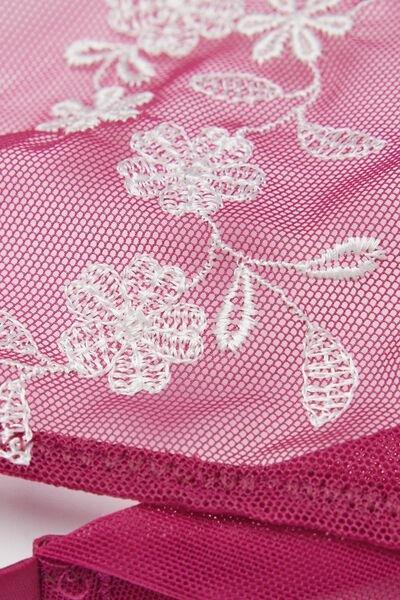 Pink Brighten Your Day Side Straps Tulle Briefs, 5601_110K, large image number 4