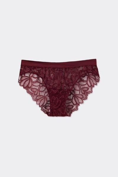 Red Elevate Your Day Eyelash Trim Lace Knickers, 5601_181K, medium