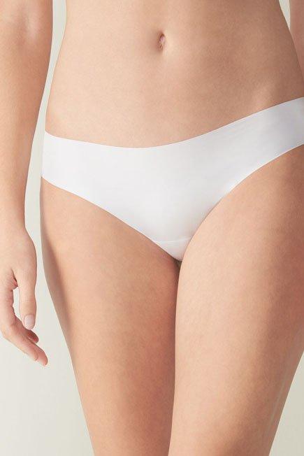 White Seamless Microfibre Briefs, , large image number 0