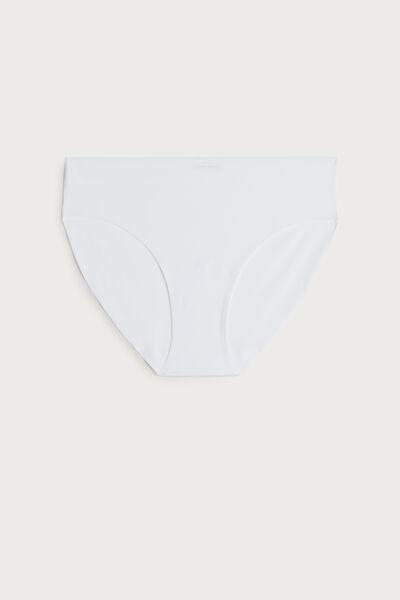 White Seamless Raw-Edge Briefs, , large image number 4