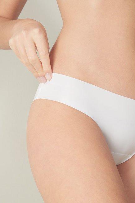 White Seamless Microfibre Briefs, , large image number 5