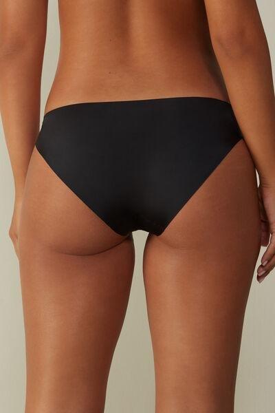 Black Seamless Microfibre Briefs, , large image number 6