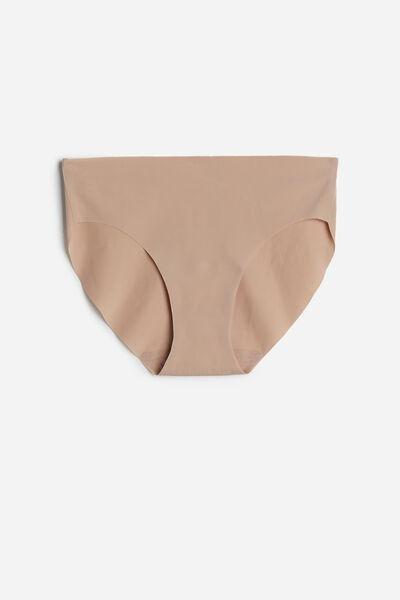 Beige Seamless Microfibre Briefs, , large image number 3