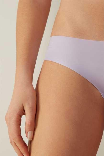 Intense Blue Seamless Microfibre Snug-Fit Panties, Women, Intense Blue, large image number 4