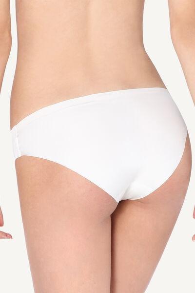 White Seamless Raw-Edge Briefs, , large image number 3