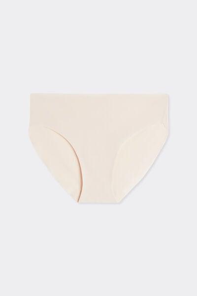 White Silk Seamless Briefs, Silk, large image number 9