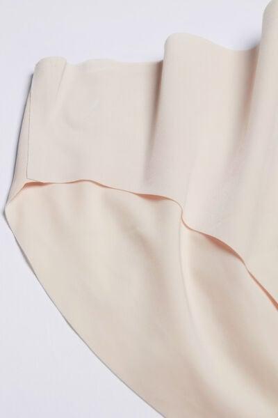 White Silk Seamless Briefs, Silk, large image number 11