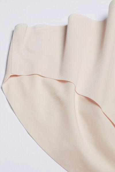 White Silk Seamless Briefs, Silk, large image number 12