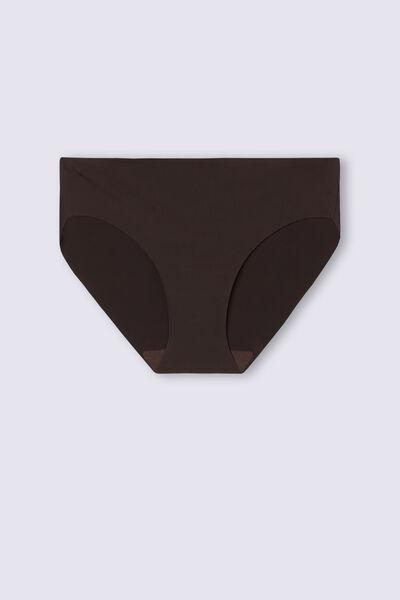 Brown Seamless Microfiber Panty, , large image number 2