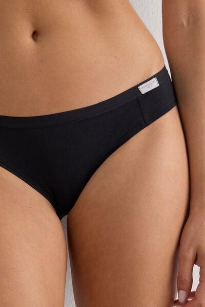 Black Low-Rise Panties, Black, large image number 13