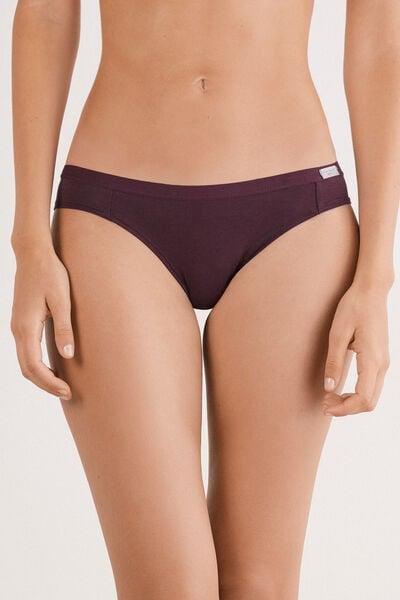 Burgundy Natural Cotton Briefs, 5601_028K, large image number 1