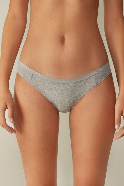 Grey Low-Rise Panties, , large image number 0