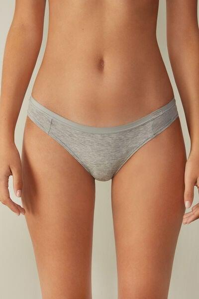 Grey Low-Rise Panties, , large image number 1