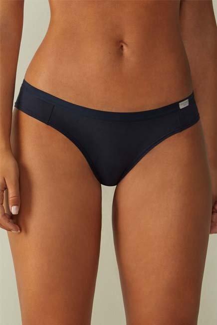 Intense Blue Seamless Natural Cotton Panties, , large image number 0
