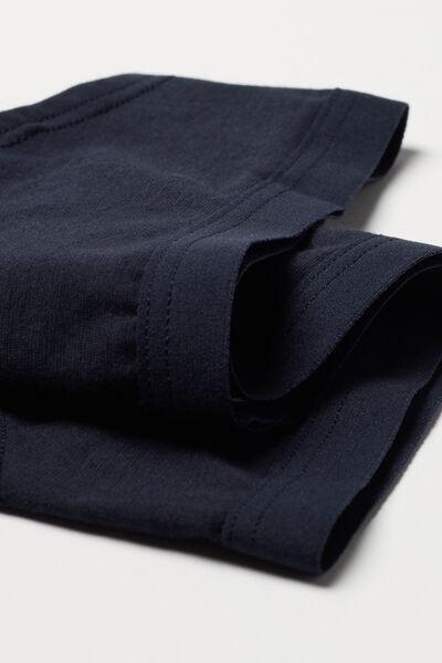 Intense Blue Seamless Natural Cotton Panties, , large image number 7