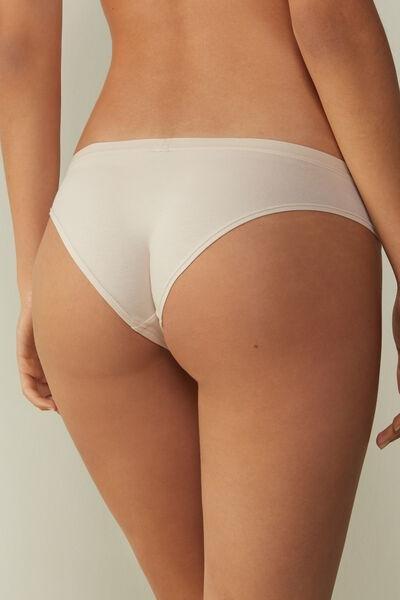 Cream Low-Rise Panties, , large image number 3