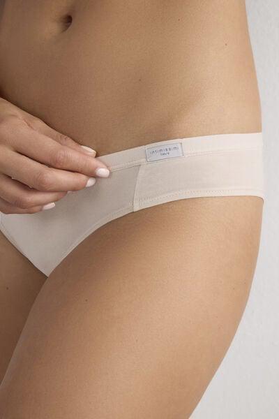 Cream Low-Rise Panties, Silk, large image number 10