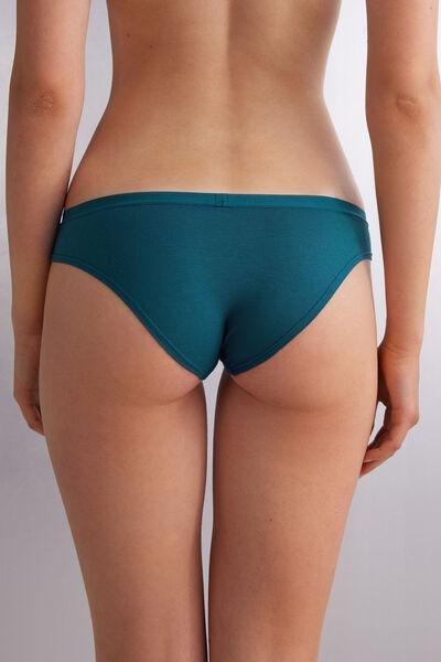 Blue Cream Cotton Panties, 5601_346J, large image number 3
