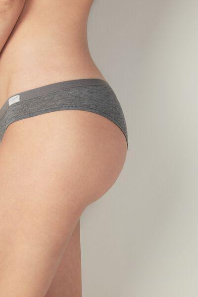 Grey Low-Rise Panties, Cloud Grey Blend, large image number 1
