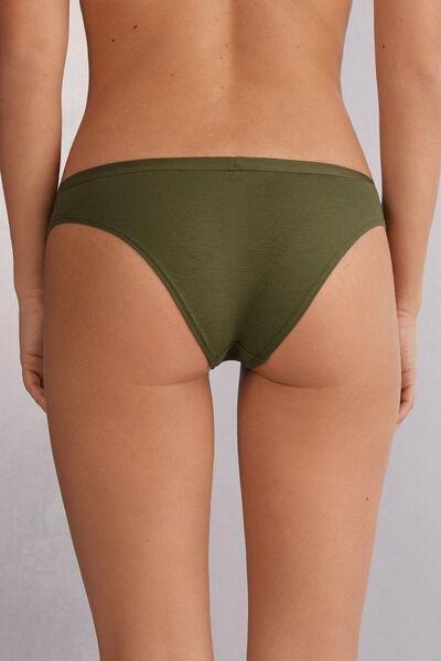 Green Natural Cotton Panties, 5601_848J, large image number 3