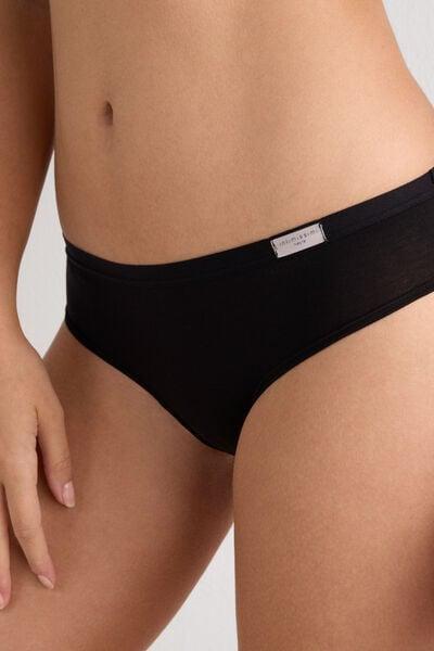Black Full-Coverage Knicker, Black, large image number 5