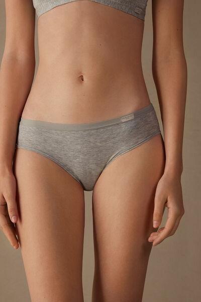 Grey Full-Coverage Knickers, , large image number 0