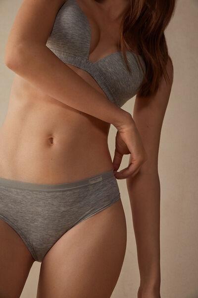 Grey Full-Coverage Knickers, , large image number 1