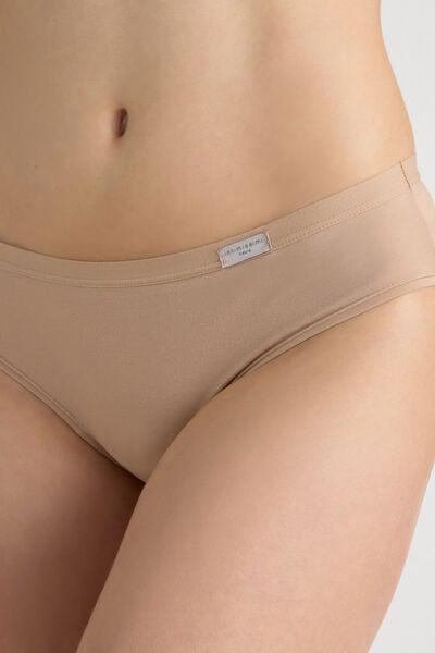 Beige Full-Coverage Knickers, Soft Beige, large image number 5