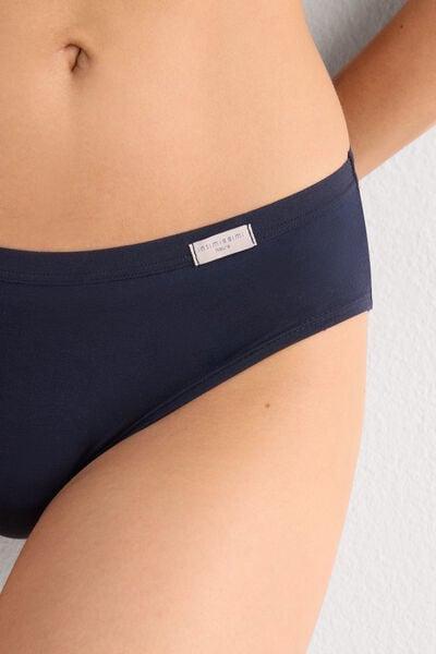 Navy Full-Coverage Knickers, Intense Blue, large image number 5