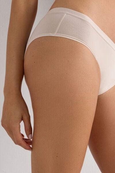 Pink Full-Coverage Knickers, Silk, large image number 5