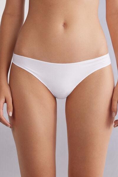 White Low Rise Cotton Knickers, , large image number 0