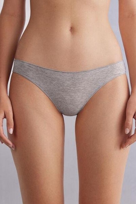 Intimissimi - Grey Low Rise Cotton Knickers