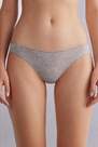 Grey Low Rise Cotton Knickers