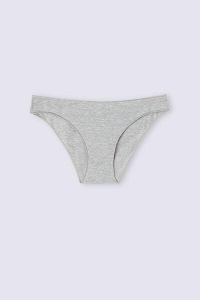 Grey Low Rise Cotton Knickers, , large image number 2