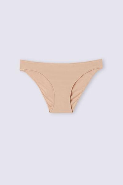 Beige Low Rise Cotton Knickers, , large image number 2