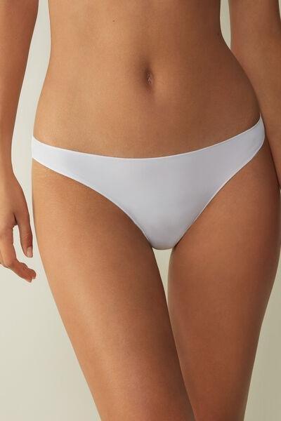 White Microfiber Panties, , large image number 0