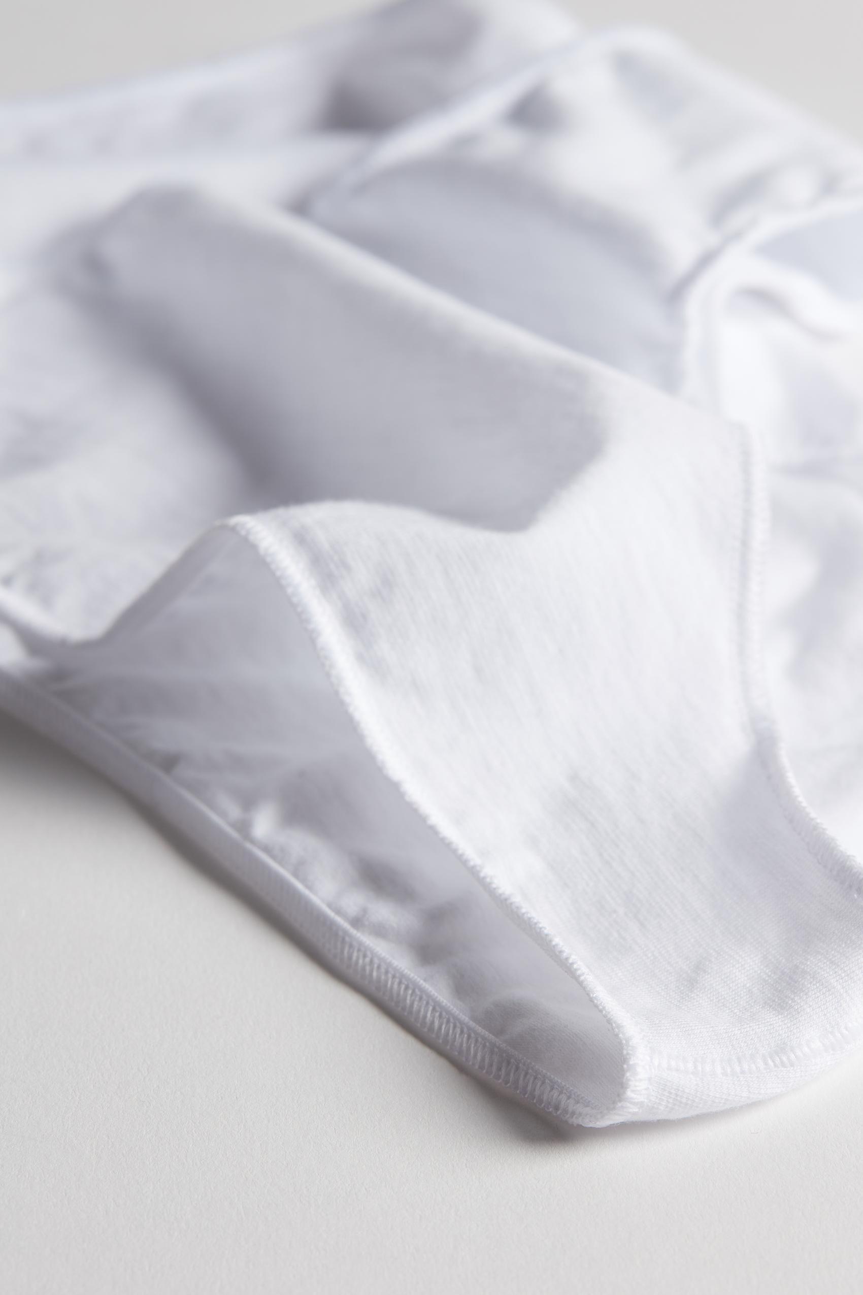 White Cotton Panties, , large image number 5