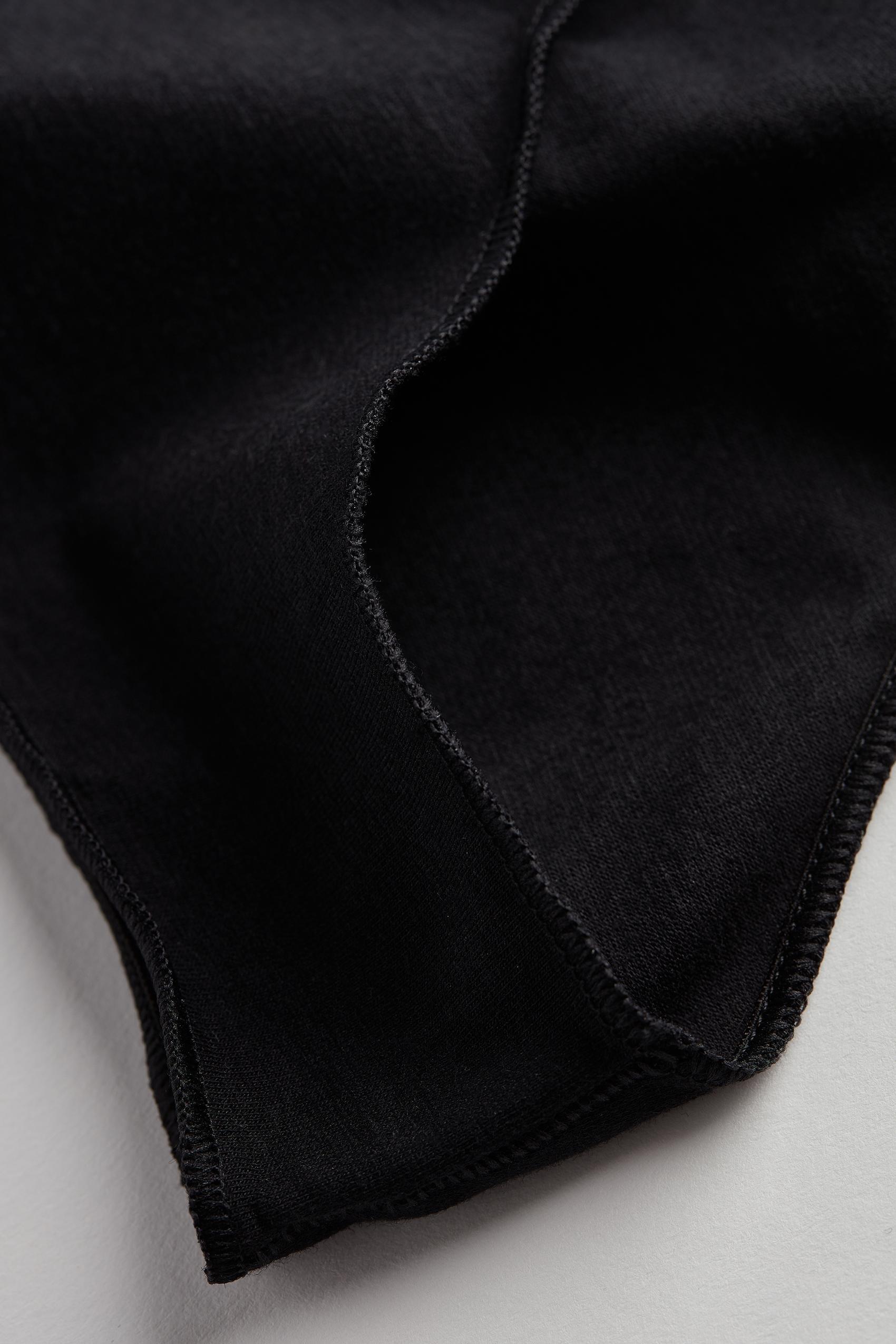 Black Cotton Panties, Women, , large image number 5