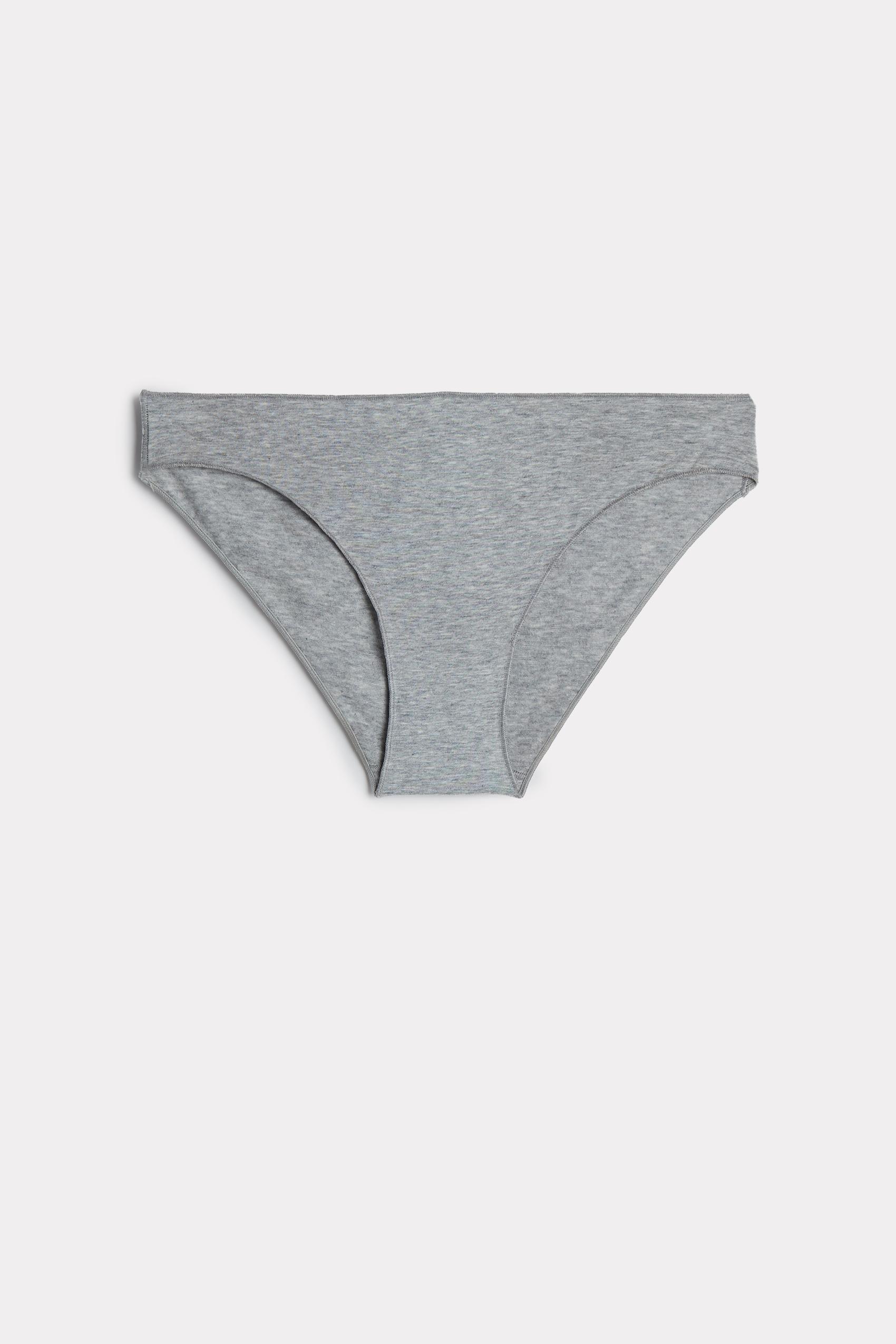Light Grey Blend Cotton Panties, Women, , large image number 2