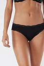 Intimissimi - Black Cotton And Lace Briefs, Women