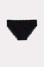 Intimissimi - Black Cotton And Lace Briefs, Women