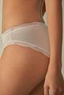 Intimissimi - Silk Cotton And Lace Briefs, Women