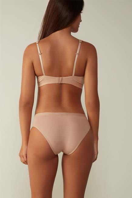 Beige Semi-High Waist Briefs, , large image number 1