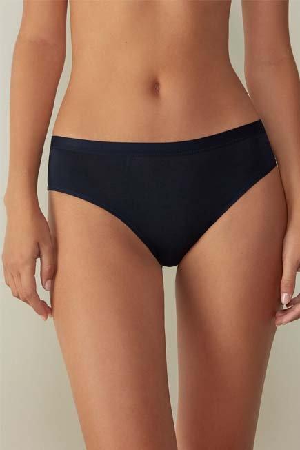 Blue Semi-High Rise Briefs, , medium
